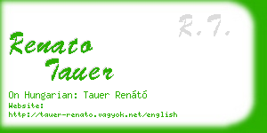 renato tauer business card