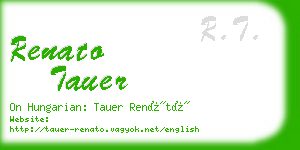 renato tauer business card